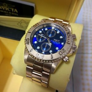 Men's gold Invicta watch 7.5 inch